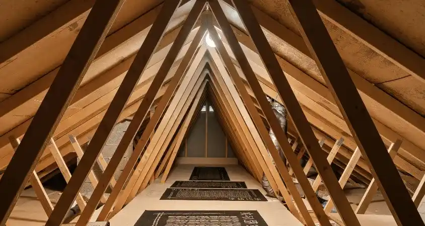 Charpente en bois massif